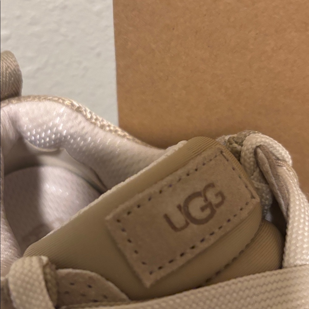 UGG Taupe Lace-Up Platform Sneakers - Picture 4 of 10
